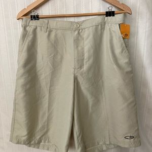 Champion Men’s casual/swim shorts, NWT, XL, 20” outseam, to knee, beige, hybrid